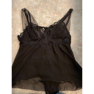 Black Lingerie Set Plus Size 2X